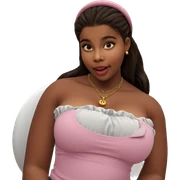 girl with necklace and teapot sticker