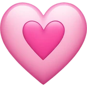Pink heart sticker