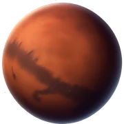 Planet mars  sticker