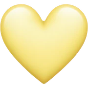 pastel yellow heart sticker