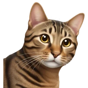 Brown tabby cat  sticker