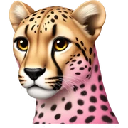 Cheetah but pink sticker