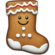 gingerbread man stocking sticker