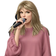 girl singing with microphone sticker