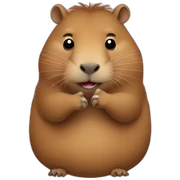 Middle finger capybara sticker