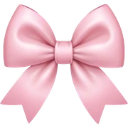 Cute light pink bow sticker