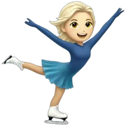Ice skating sticker