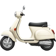 Cream white scooter sticker