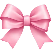 light pink ribbon bow sticker