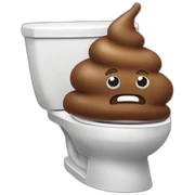 Poop toilet sticker