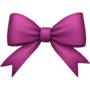 a Christmas bow sticker