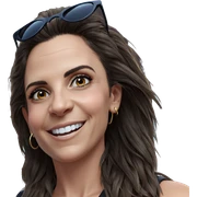 smiling girl with sunglasses sticker