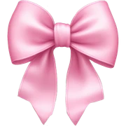 baby pink bow sticker