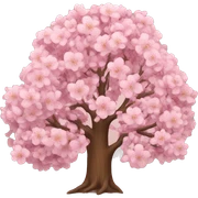 Tree with blossoms  sticker