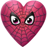Heart Spiderman pink sticker