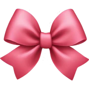 Pinky red bow sticker