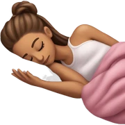 Ariana Grande sleeping sticker