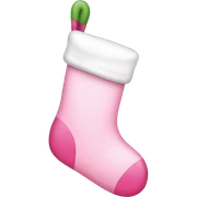 pink stocking sticker
