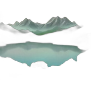 Mountains sticker