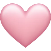 Light pink heart sticker