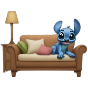Stich living common life sticker