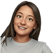 smiling girl in white shirt sticker