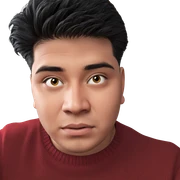 boy in red sweater portrait sticker