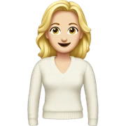 Angela Kinsey white sweater sticker