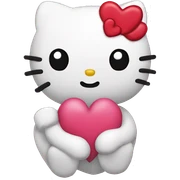 Hello kitty heart sticker