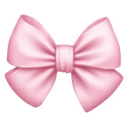 Light pink bow sticker