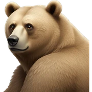 the bear is watching sticker