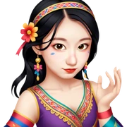 Traditional Dancer sticker