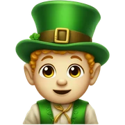 baby leprechon sticker