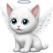 angel kitty sticker