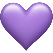 Light purple heart sticker