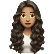 Brunette girl sticker