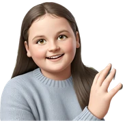 smiling girl in cozy sweater sticker
