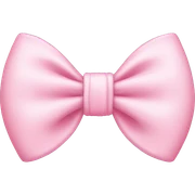 Baby pink bow sticker