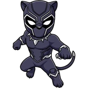 Black panter sticker