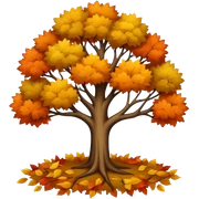 Autumn tree with no leaves sticker