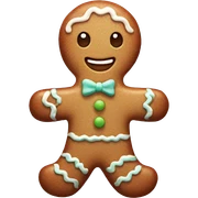 Pastel gingerbread man sticker