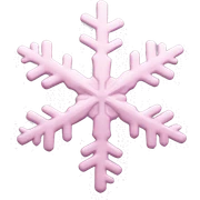 pastel pink snowflake  sticker