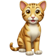 Safari Cat Full Body sticker
