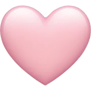 light pink heart sticker