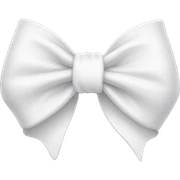 White bow sticker