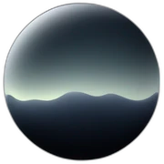 dark gradient moon sticker