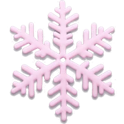 pastel pink snowflake  sticker
