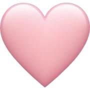 light pink heart sticker
