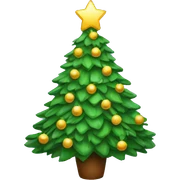 Christmas tree sticker