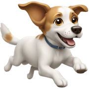 Dog flying  sticker